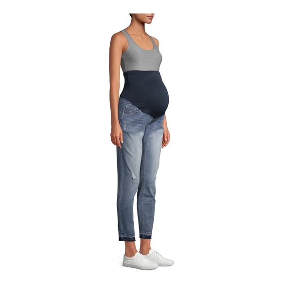 Maternity Straight Leg Jeans for Women - Picture 2 of 6